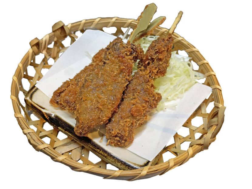 牛串カツ(Beef cutlet skewers)