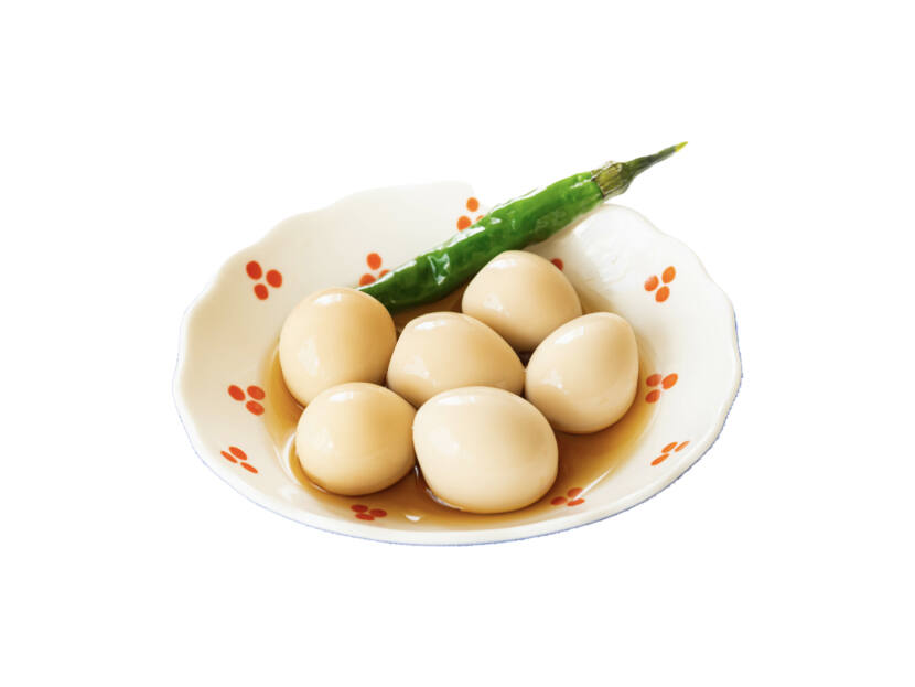 うずら煮卵(Seasoned boiled quail eggs)